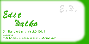 edit walko business card