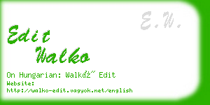 edit walko business card